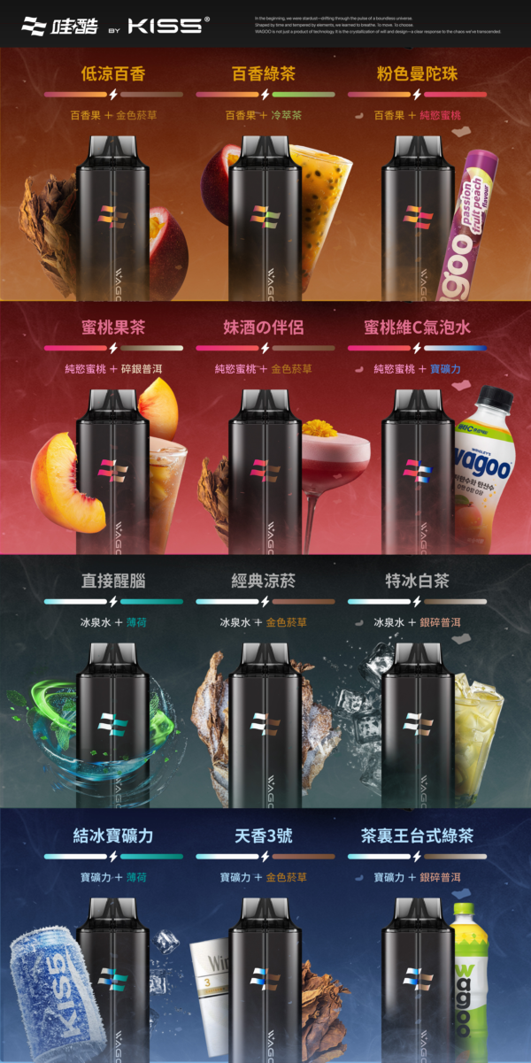 WAGOO哇酷拋棄式6500口❣️百種口味搭配/去冰神器