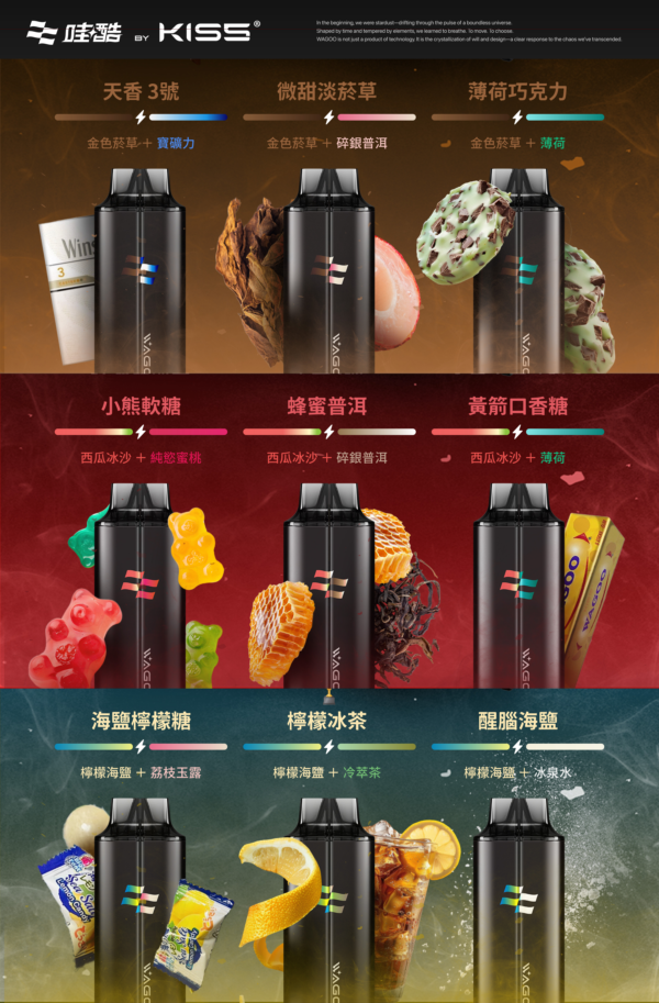 WAGOO哇酷拋棄式6500口❣️百種口味搭配/去冰神器